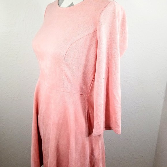 Anthropology Skies Are Blue Pink Midi Dress Sz S - Picture 2 of 7